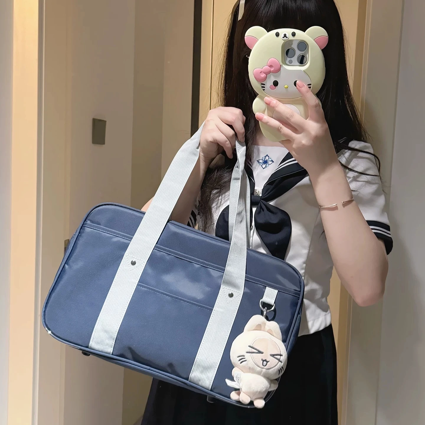

College Commuter Bags Casual Versatile Crossbody Bag JK Uniform Bag Female