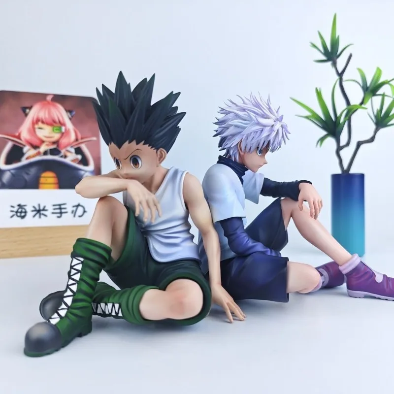11 cm Anime Hunter X Hunter Killua Zoldyck Action Figure Gon Freecss Nudel Stopper Figur Modell Auto Ornamente Spielzeug Geburtstag geschenk