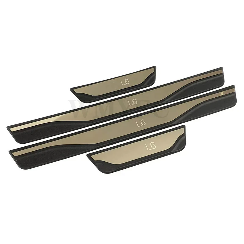 

For LiXiang L6 Car Accessories Stainless Steel External Door Sill Scuff Plate Pedal Protector Anti-scratch Cover Trims