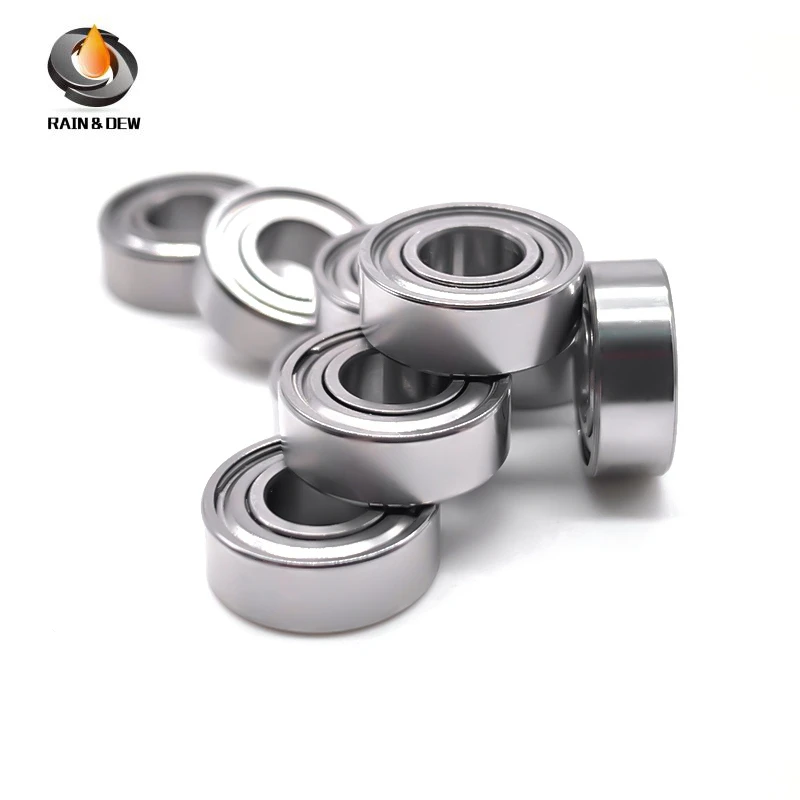 10 pezzi serie MR 2x4x2, 2x7x3, 3x6x2.5, 4x7x2.5, 4x8x3, 5x8x2.5, 5x10x3, 5x10x4 cuscinetti a sfere in miniatura per strumenti di precisione