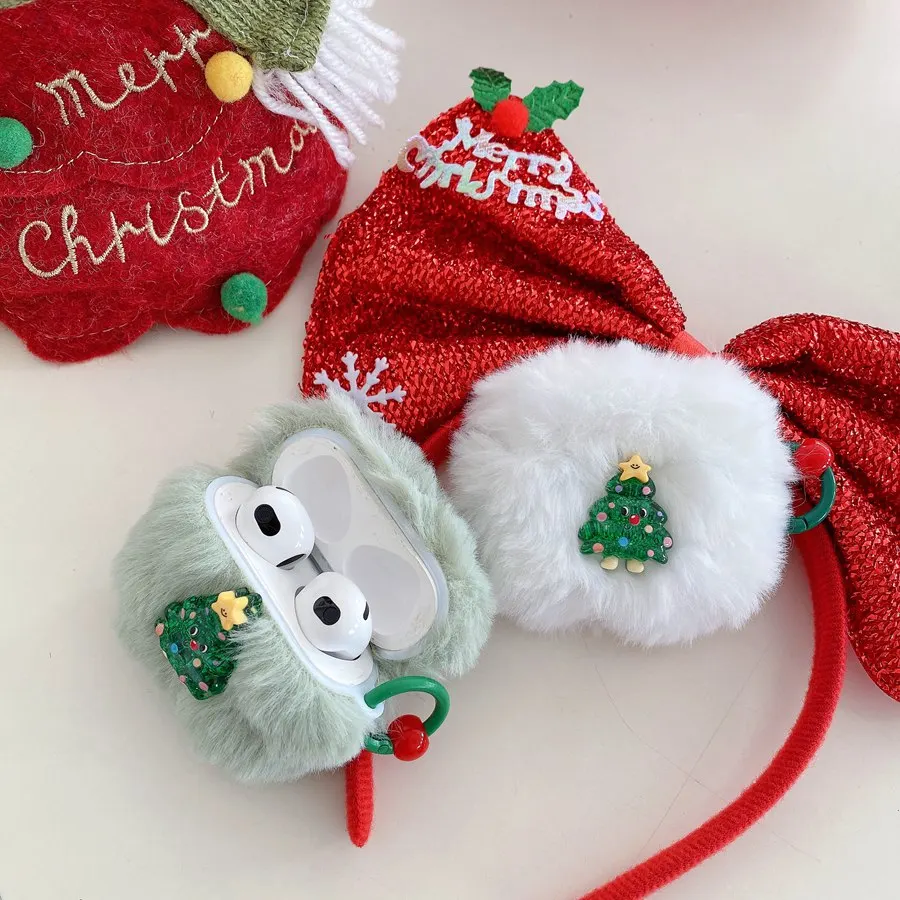 For apple airpods 4 Case AirPods Pro 2 / airpods 3 / airpod 2 cover cute cartoon Christmas/Leaves Earphone Cover air pods pro