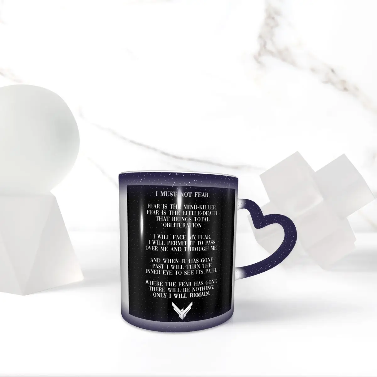 Litany ضد الخوف الكثبان الرملية 2020 إقتباس القدح مضحك أكواب القهوة السيراميك أكواب الشاي كوب حليب درينكوير هدية للأصدقاء #1