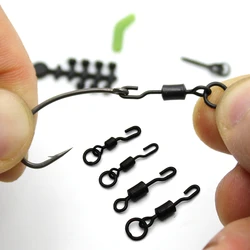 Spinner Swivel for Ronnie Rig Carp Fishing Accessories for Carp Rig Micro Hook Swivel Hook Sleeve Tackle Quick Change Swivel