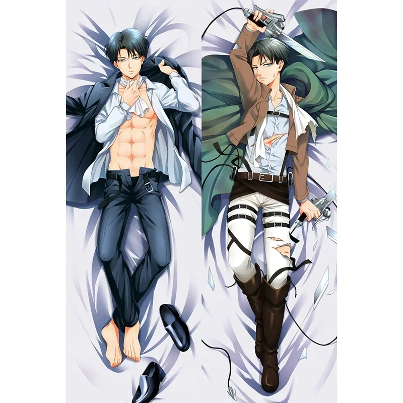 Anime Shingeki No Kyojin Dakimakura Body Pillow Case Long Cushion Cover Handsome Boys Hugging Body Bed Pillowcase Dropshipping