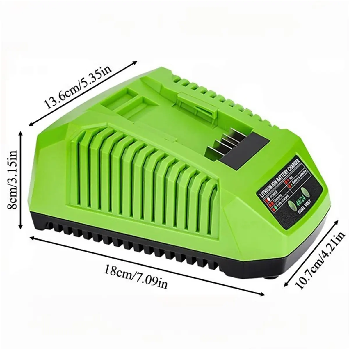 2026 + Power Tool Accessories Drill Saw Battery 4A Fast Charger for Greenworks 24V 48V Li-Ion Battery 5V 2.1A US PLUG