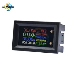 DC6-30V 20A 9 in 1 Multifunction Tester IPS LCD Color Screen Voltmeter Ammeter Time Temperature Capacity Power Electrical Meter