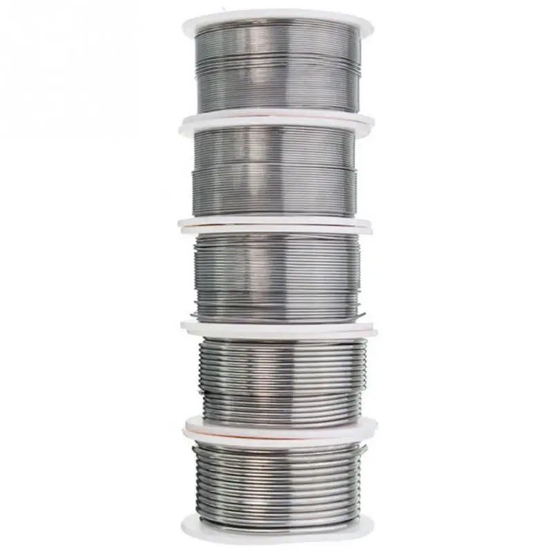 50g 100g Solder Wire 0.3/0.5/0.8/1.0/1.2MM FLUX 2.0% Tin Wire low Melt Rosin Core Solder Welding line Soldering Wire Roll