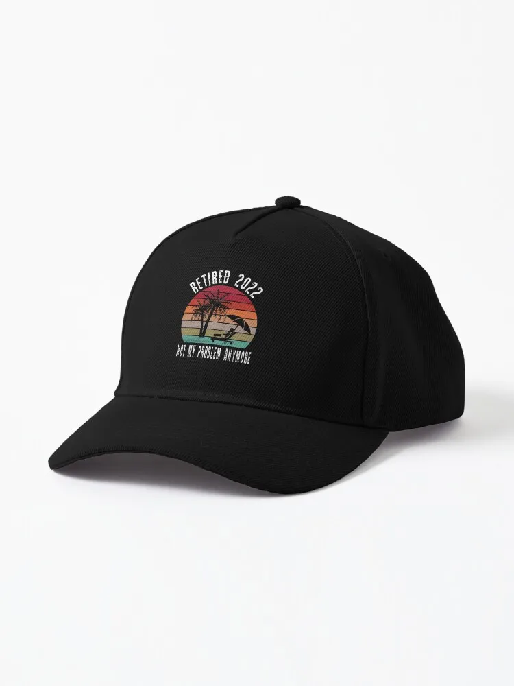 Retired 2022 Not My Problem Anymore Retro Sunset With Distress Baseball Cap Dropshipping Trucker Hats Hat Men's Women's