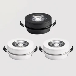 Dimmable Recessed LED COB Ceiling Downlight Lamp 5W 7W 9W 12W 15W 18W 360 Degree Rotatable Built In Spot Light Indoor Lighting