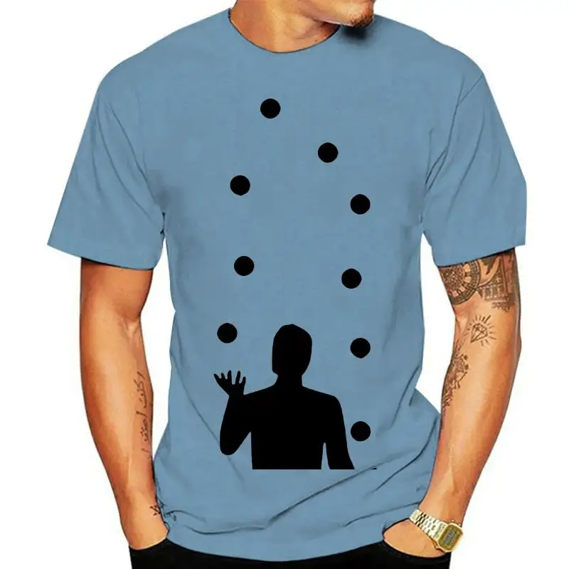 Customised T Shirts Short Juggling Juggler 100% Cotton Crew Neck Tee For Men