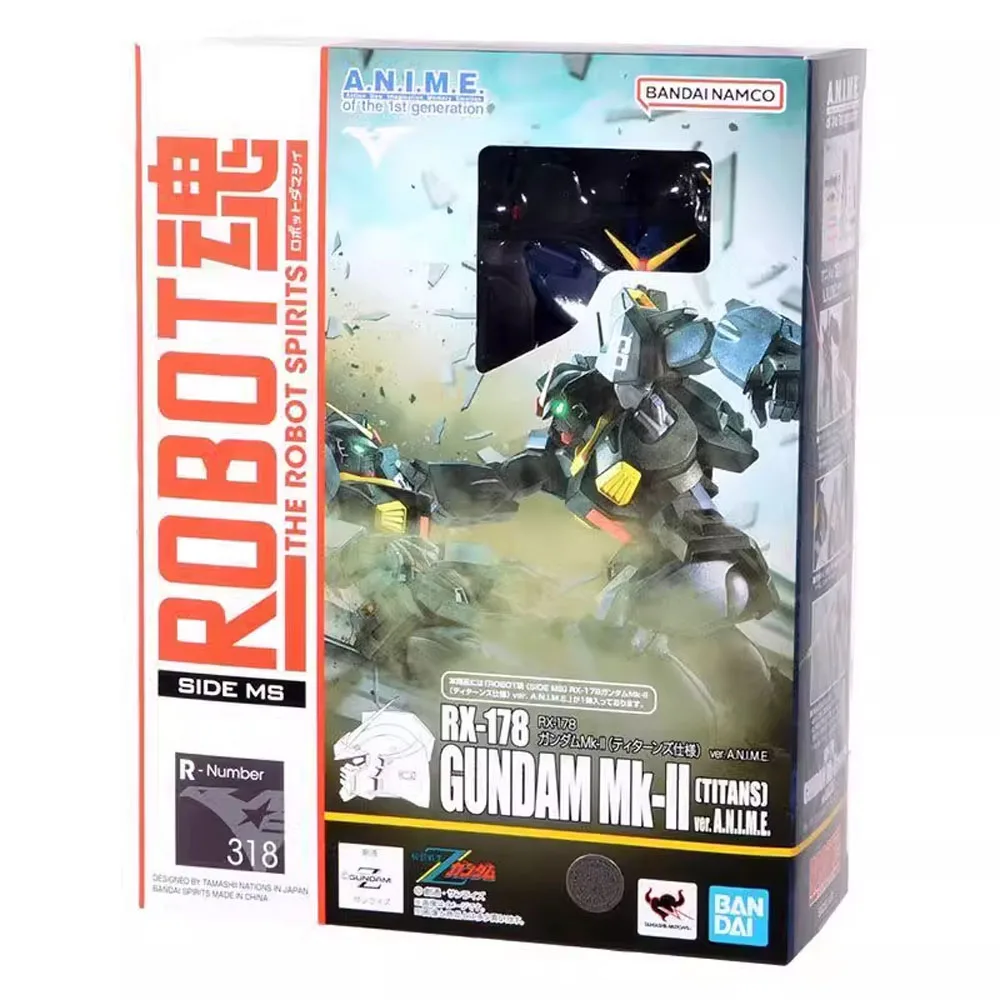 Bandai Genuine Figure Gundam Model Kit Anime Figures Robot Spirits Gundam MK-II Titans Collection Gunpla Action Figure Boys Toys