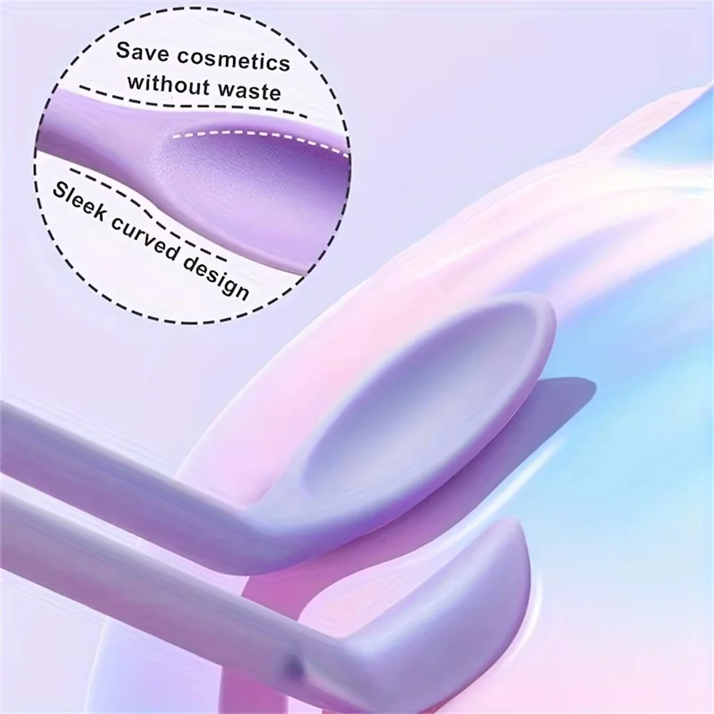 3/9PCS Silicone Scraper Makeup Brushes Set Mini Soft Cosmetic Digging Spoon Jam Scraping Spoons Face Mask Brush