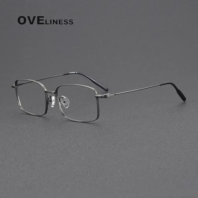 

Pure Titanium Glasses Frame Men Square Eyeglasses Frame 2025 New Full Korean male Eyewear spectacles