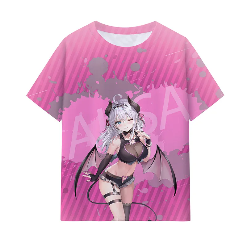 Anime Alya Sometimes Hides Her Feelings in Russian Alya Cosplay T-shirt Print Top Anime  Short-Sleeve