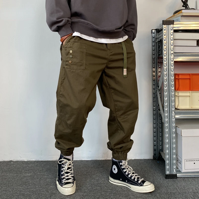 

Casual Cargo Pants Men Clothing Japanese Streetwear Loose Jogging Harajuku Trousers Fashion Joggers Male