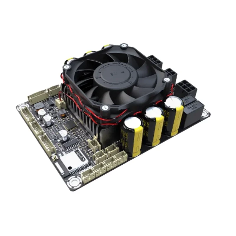 

2 * 100W + 1 * 200W Bluetooth 5.0 High Performance 2.1 Class D Power Amplifier Board with DSP