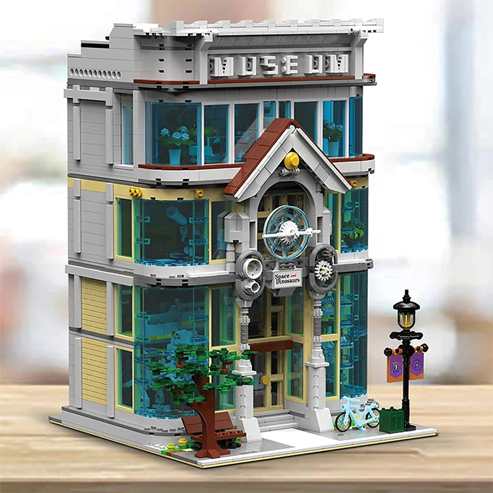 Creative Expert Modular Buildings MOC 10206 Science Museum Model 3794PCS Building Blocks Brick Toys for Children Boys Kid Gift