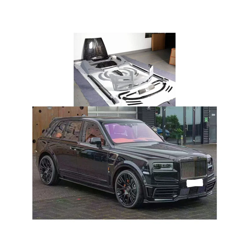 Facelift For Rolls-Royce Cullinan mansory 1 Generation Kit - Dry Carbon bodykit include Front and Rear car bumper side skirts