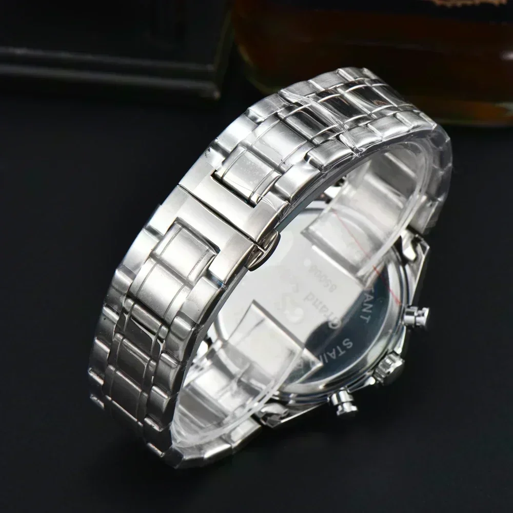 ساعة AAA أوتوماتيكية جديدة للرجال ماركة فاخرة Grand Se-iko SLGC001G مجموعة Tentagraph Evolution حزام فولاذي كرونوغراف