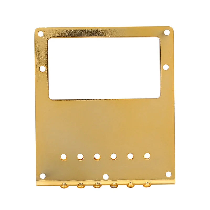 

RTENTE-2 шт., 6 роликовых седла, 6-струнный гитарный мост-хамбакер для гитары Tele Telecaster (золотой)