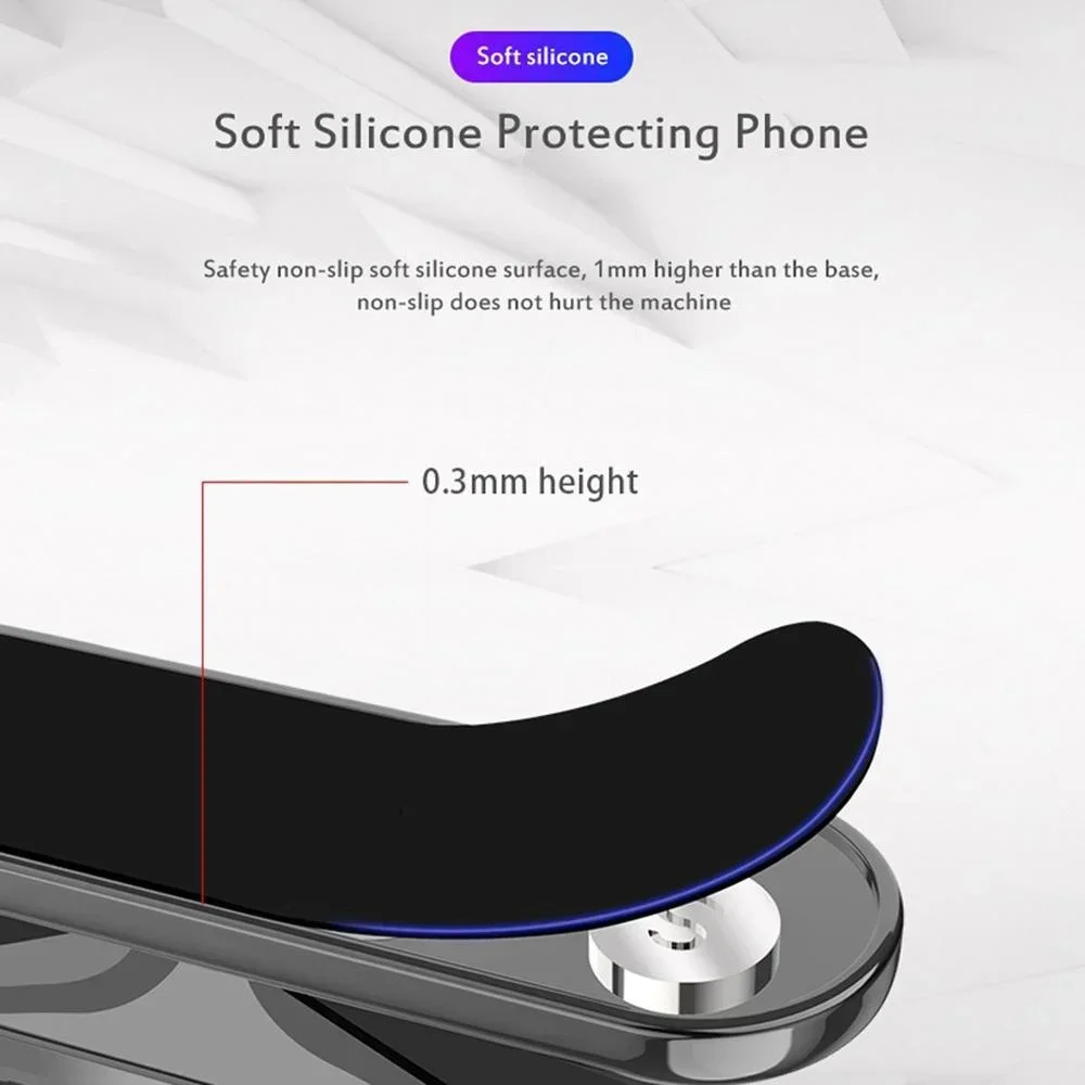 Suporte magnético para telefone de carro com rotação de 360 graus Suporte universal para painel de montagem para smartphone