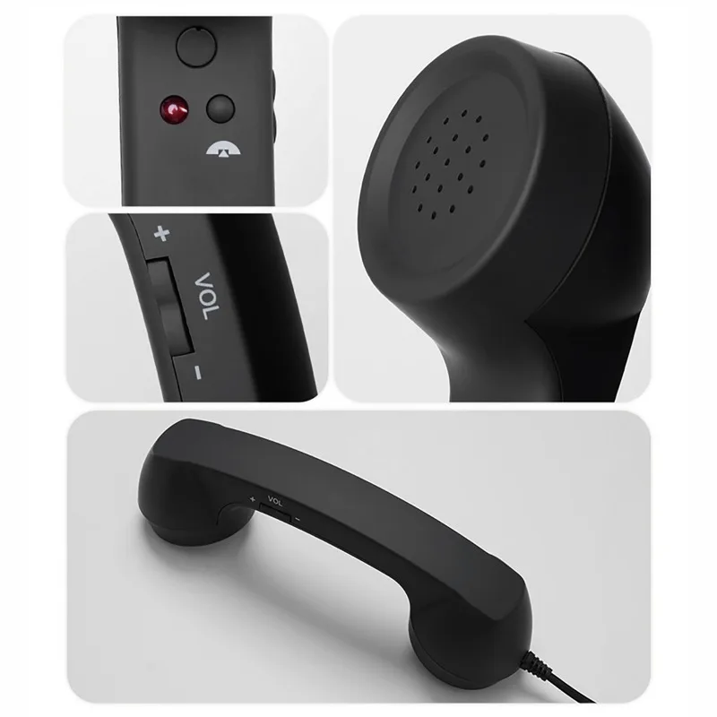 3.5 mm / Type-C Retro Mobile Phone Handset Plug and Play Wired Headset for Smartphone Voice Chat Live Streaming Clear Sound