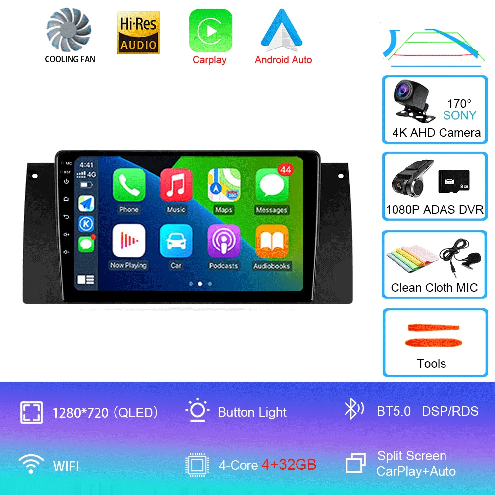 Android Autoradio 15 Voor BMW X5 E39 E53 1999-2006 Multimedia Video Player Stereo Navigatie GPS Geen 2din 2 din dvd