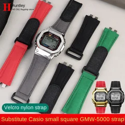 For Casio 35th anniversary GMW-B5000 High quality nylon strap G-SHOCK Stainless steel adapter canvas Watch band Men's Bracelet