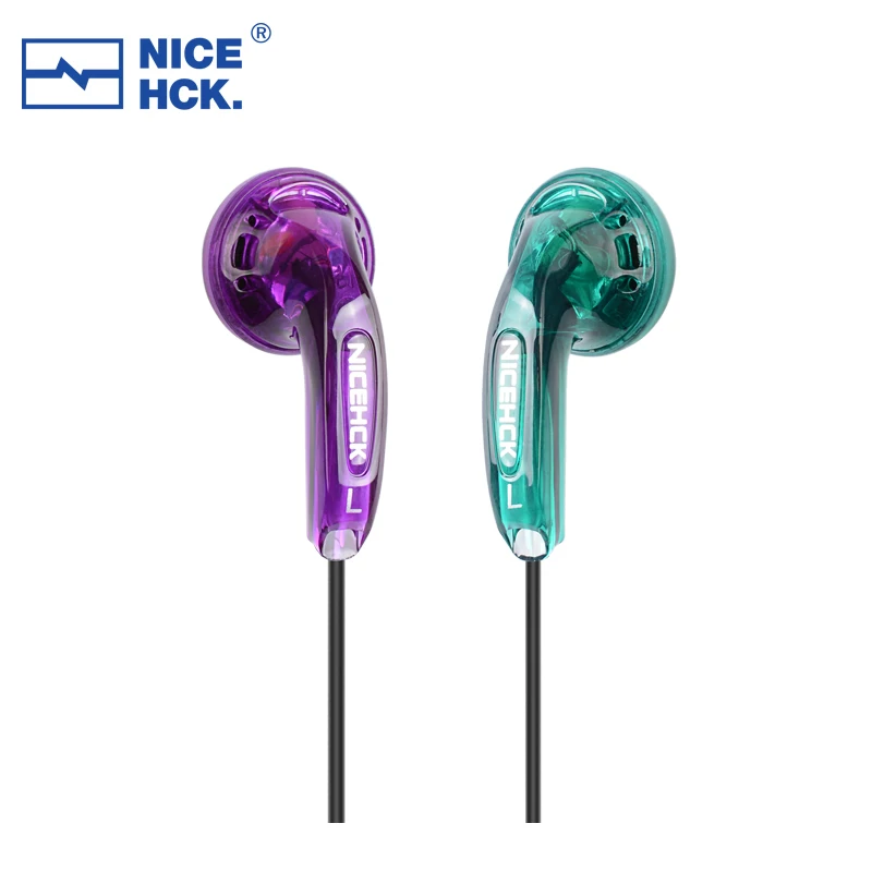 NiceHCK-auriculares HIFI sin rastro, 3,5mm, unidad de controlador dinámico de 15,4mm, auriculares de graves para DJ, auriculares con micrófono HD