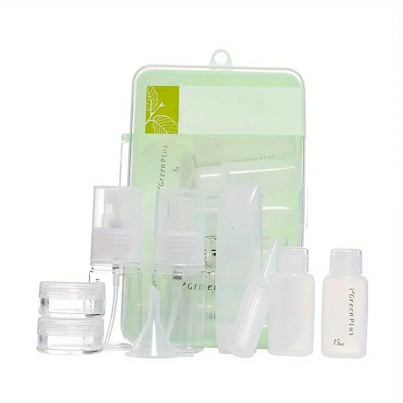 10PCS 여행 화장품 디스펜서 병 세트 휴대용 화장품 스킨 케어 빈 병 비행기에 대 한 휴대용 스프레이 병