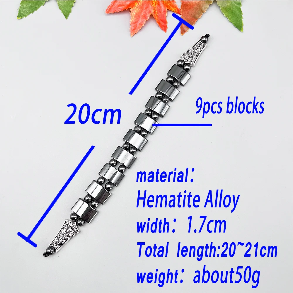 NJ117 مسبحة الحجر الطبيعي الهيماتيت رائعة الخرز الخاص التأمل الإصبع الإغاثة ضغطك الصلاة سوار أنيق