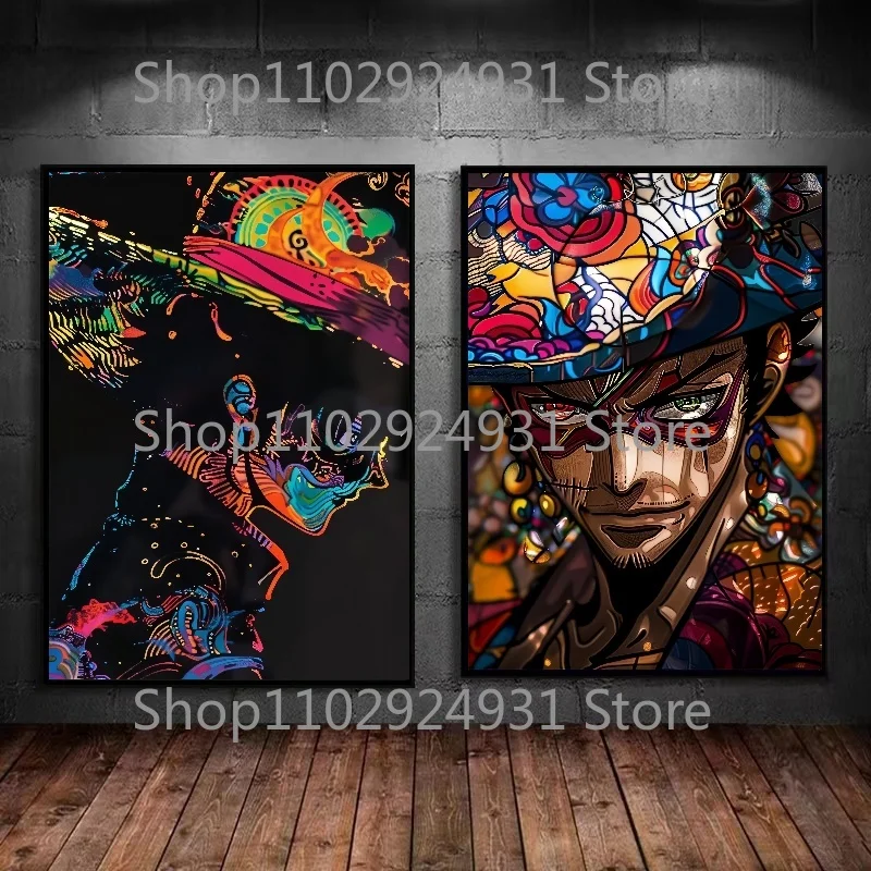 Anime One Piece Luffy Queen Zoro Poster High Quality Home Decoration Classic Wall Art Picture HD Printing Canvas Painting