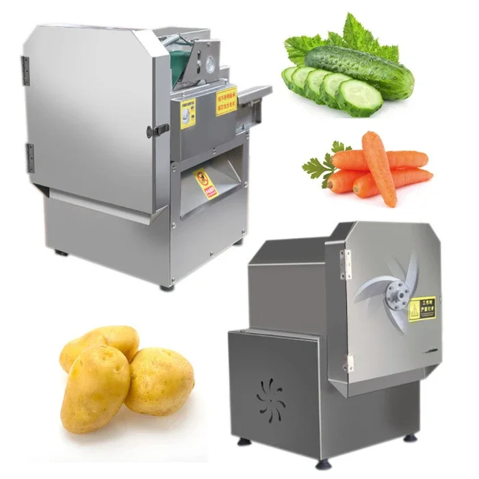 100-300 kg/h Commercial vegetable cutter Cucumber carrot slicing Potato cutter Leek electric