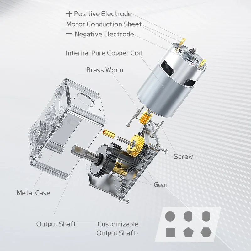 Imagem -06 - Gear Motor com Travamento Automático Frente e Verso Velocidade Ajustável Worm Brush 12v 24v 11rpm470rpm 5882775zy dc