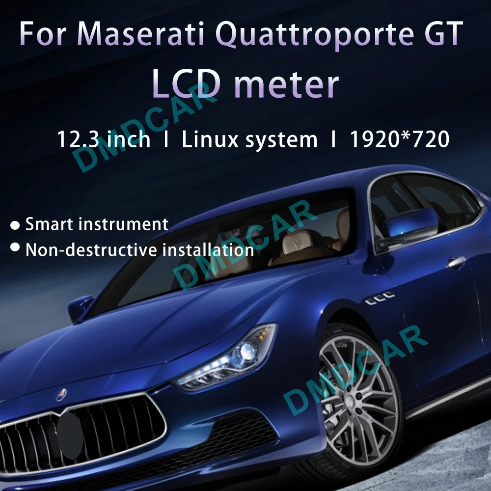 Car LCD Digital Dashboard For Maserati GT GC Grancabrio GranTurismo 2007-2017 Virtual Cockpit Speedometer Instrument Cluster