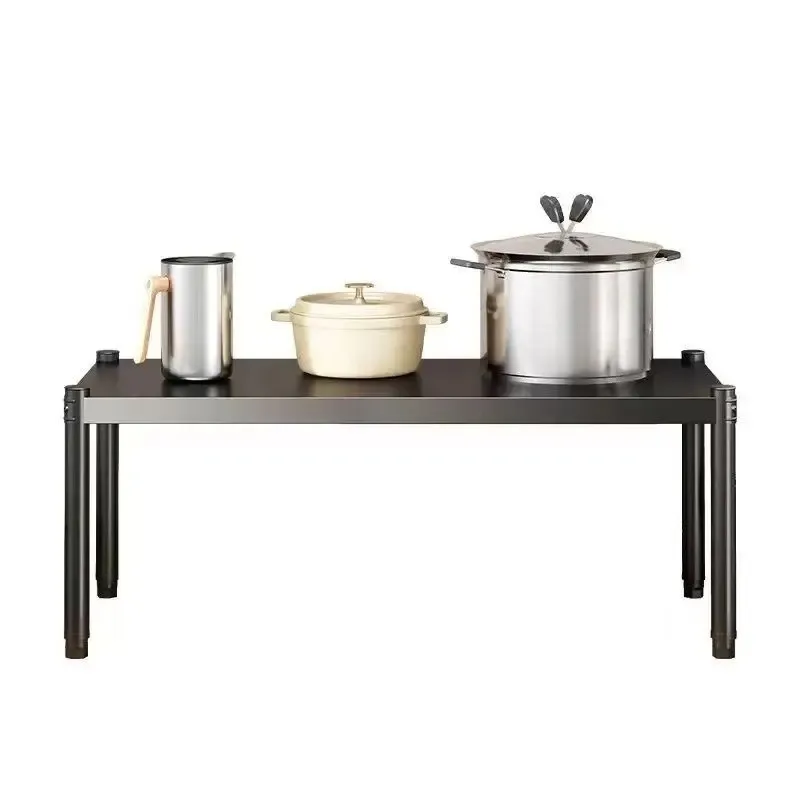 for 50cm Length  Width Desktop Shelf Kitchen Single Layer Oven Microwave Storage Rack