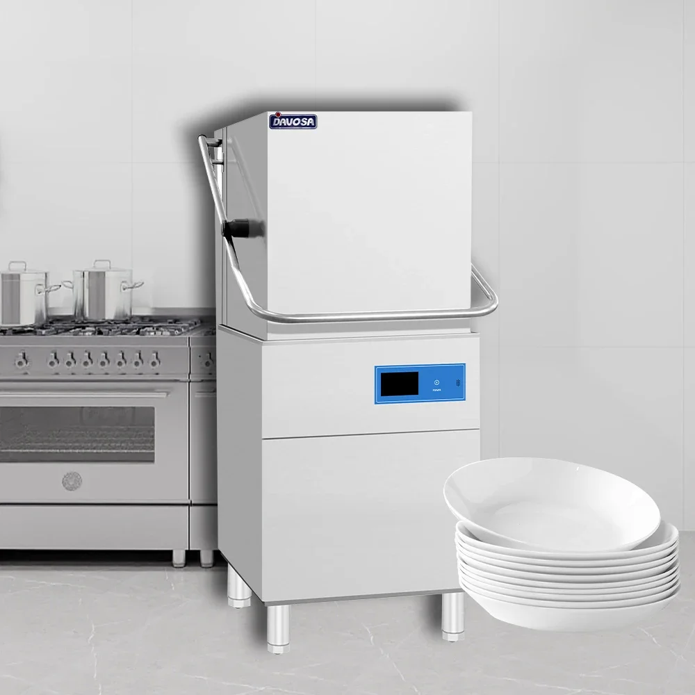 

Commercial Hood-Type Dishwasher - Industrial Dishwashing Machine for Restaurants/Hotels/Catering