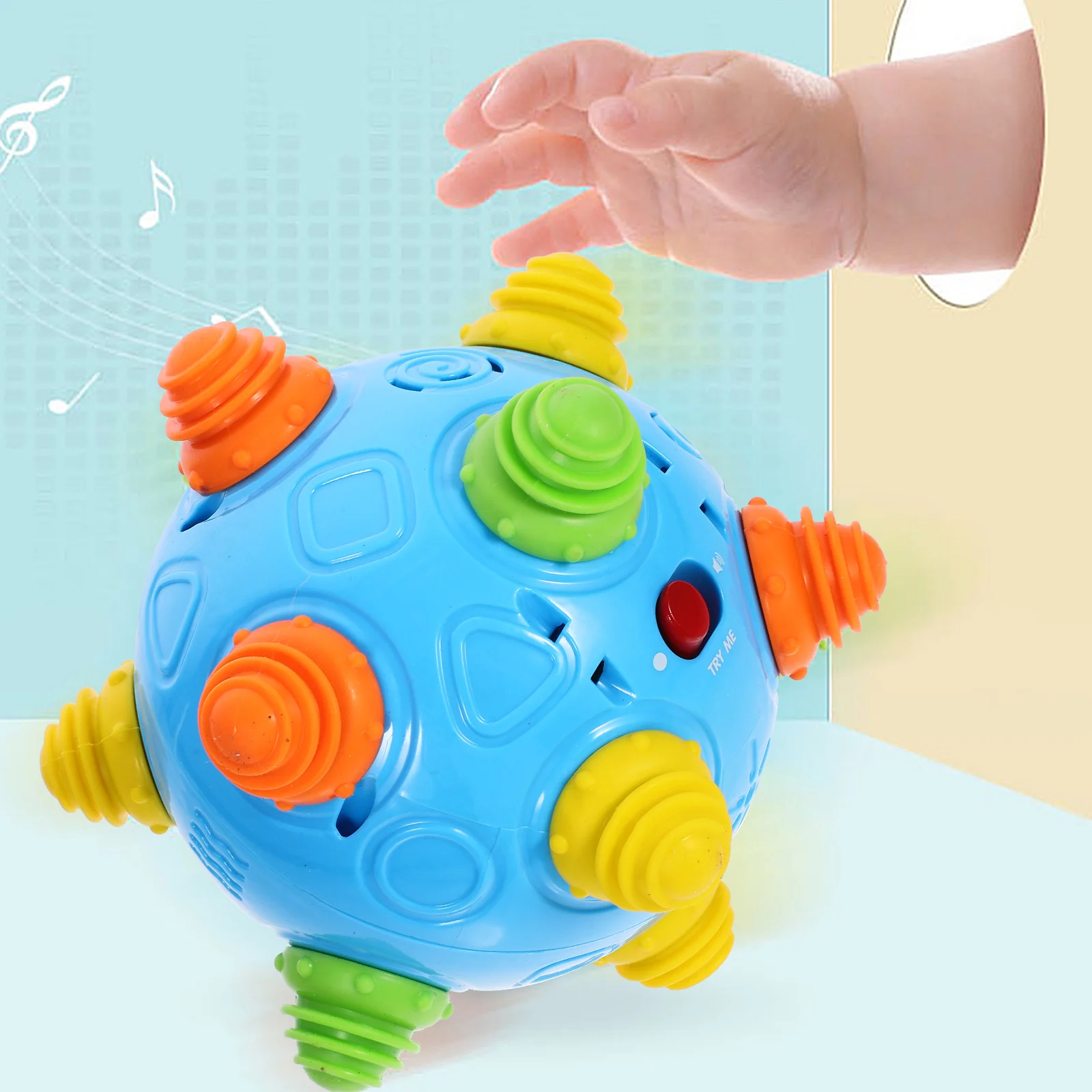 1Pc Funny Baby Jumping Ball Intersting Music Dancing Ball Toy Educational Toy (without )