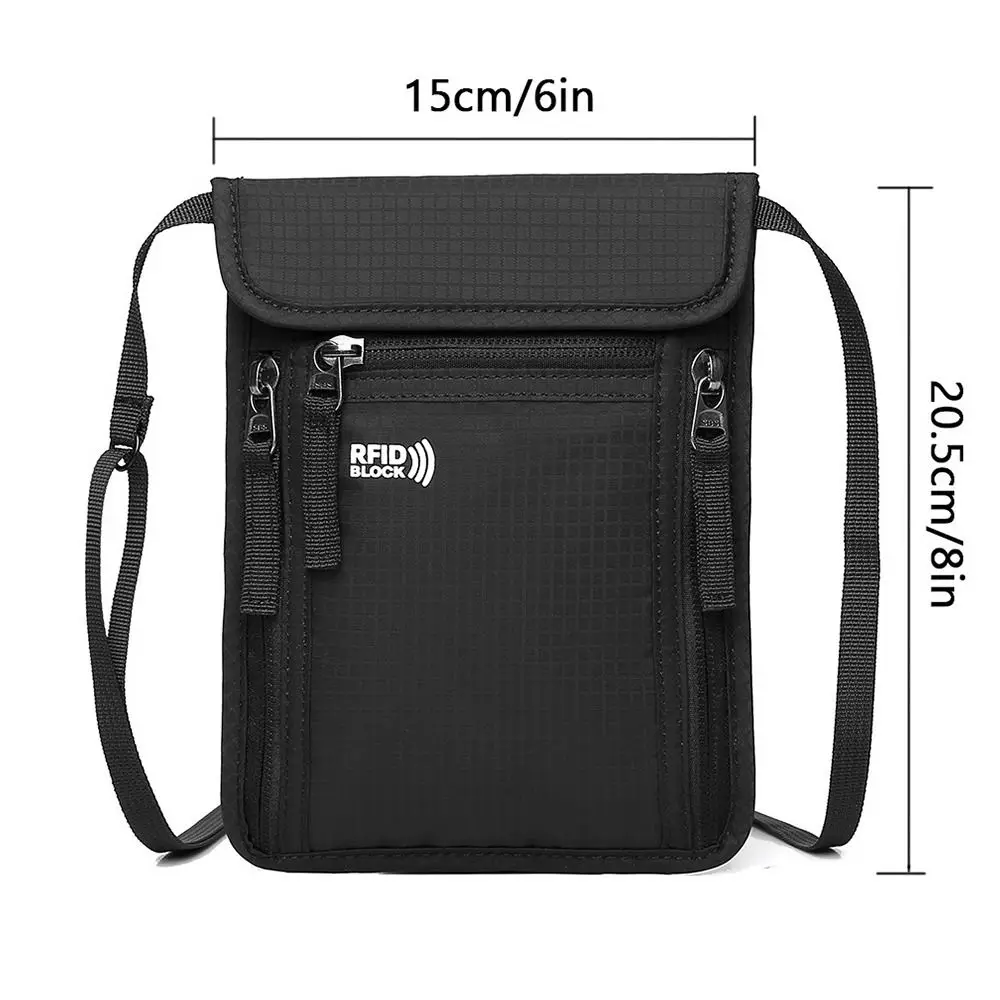 Draagbare Nylon RFID Paspoort ID Tas Waterdichte Multifunctionele Documentenzak ID Creditcardhouder Reizen