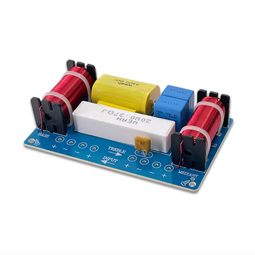 

3 Way Crossover Filter Audio Frequency Divider Hi-Fi Audio Filter Module Board for less than 8 inches High Power Speaker