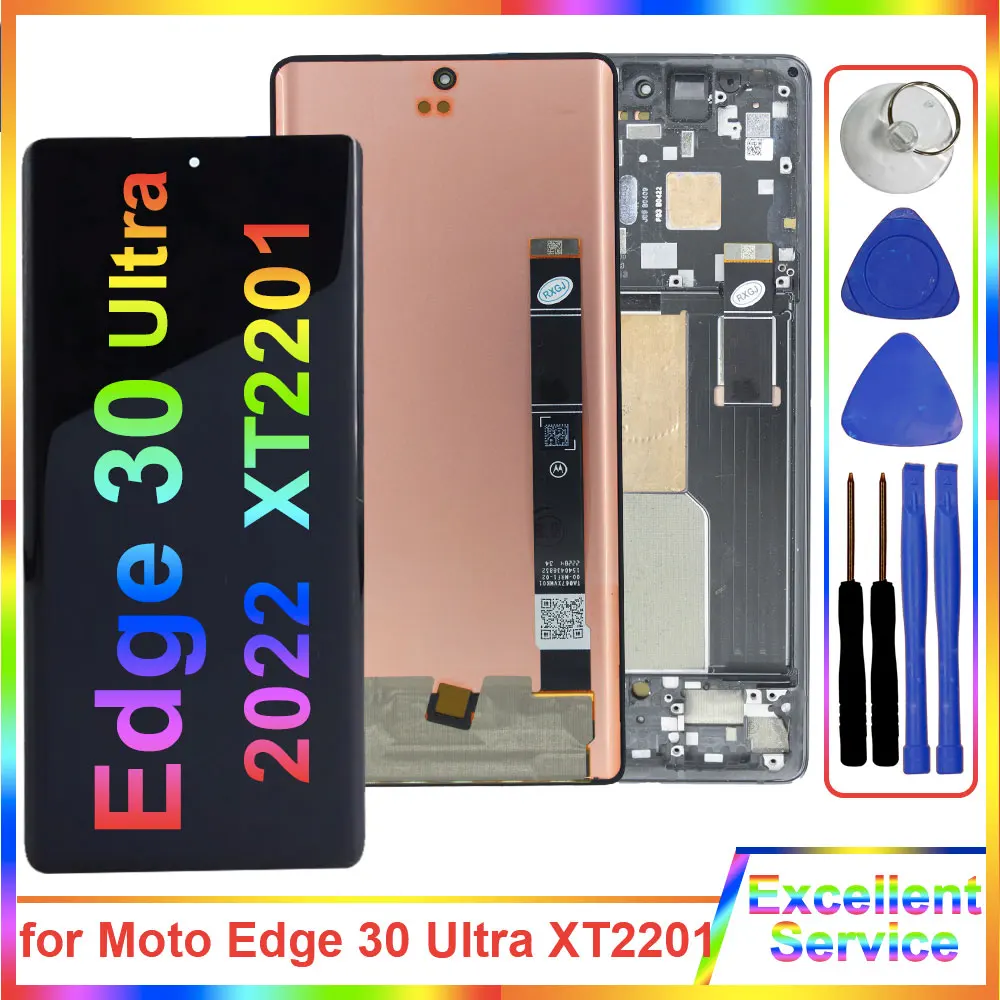 

New LCD for Motorola Moto Edge 30 Ultra 2022 LCD Display Touch Screen Digitizer Replacement for Moto Edge 30 Ultra XT-2201 LCD