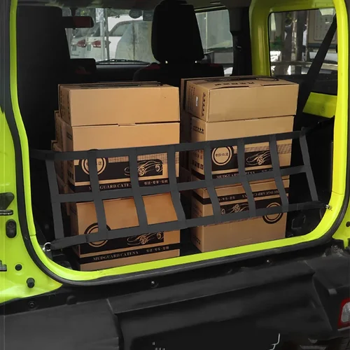 Imagen 2 del producto Tidinado para Jimny, caja de maletero de coche, cubierta de red de carga, bolsa de almacenamiento, accesorios organizadores para Suzuki Jimny 2019-2022
