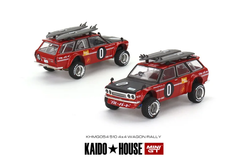 MINI GT KAIDO HOUSE Open 1:64 Nissan GT-R R34 Datsun 510 die-cast alloy car model gift