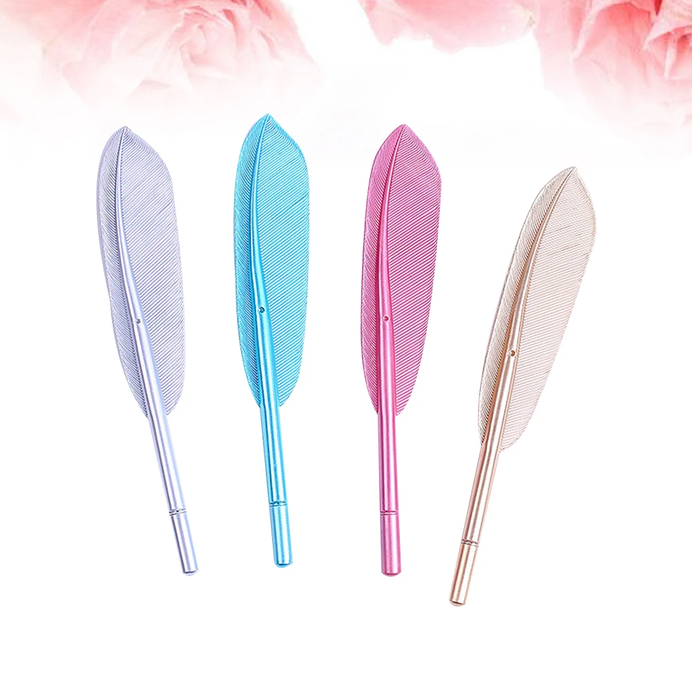 

8pcs 0.5mm Creative Writing Pen Vintage Pen Wedding Sign Signature Pen Student Stationery (Blue Golden Pink and Silver 2