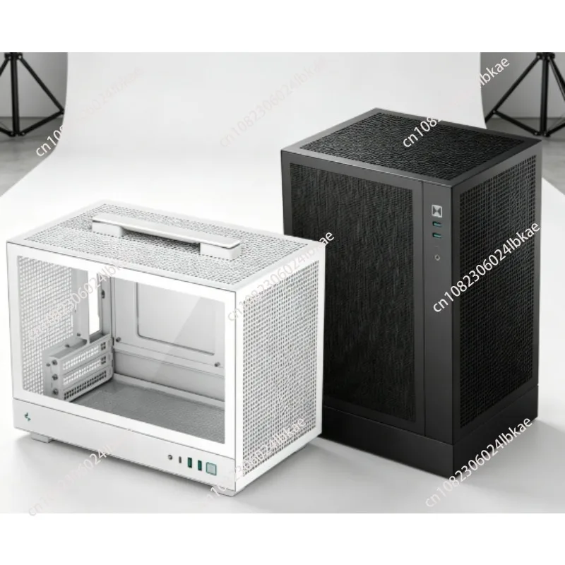 

Ch160 mini itx case: portable handle, side mesh design, long graphics card & atx power supply compatible