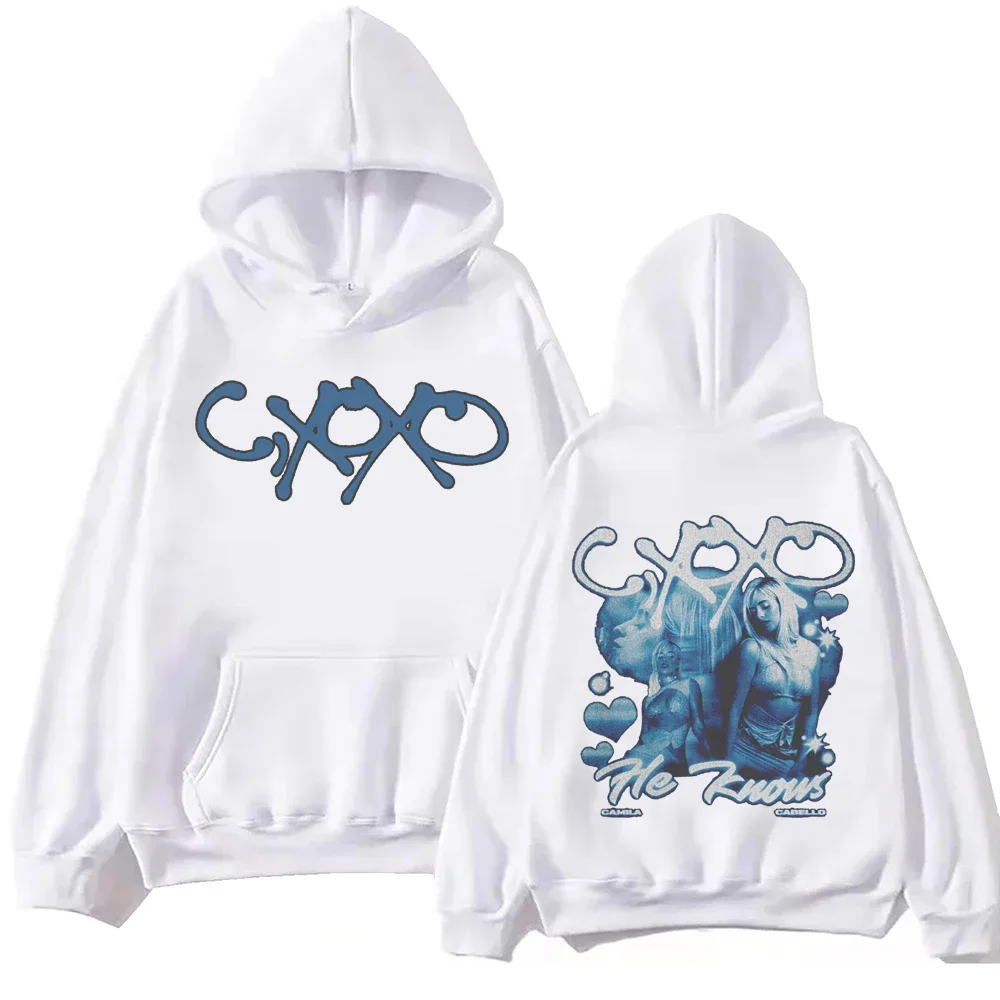 Camila Cabello C Xoxo Hoodie Harajuku Hip Hop Pullover Tops Man Woman Sweatshirt streetwear  sweatshirt  hoodie bape