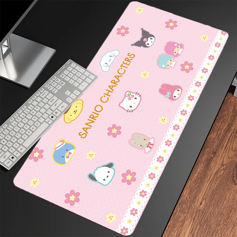 Mouse Pad Hello Kitty For Best Gift Kawaii Larger Speed Mini Pc Computer Keyboard Desk Mat Laptop Gaming Accessories Mousepad