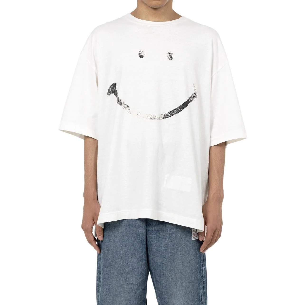 

25SS MMY Sanyuan MIHARA Japanese Casual Breathable Two-color Pure Cotton Printed Round Neck Short Sleeved T-shirt