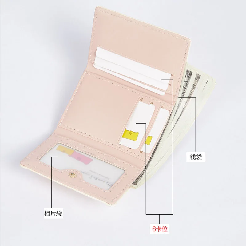 Mode Vrouwen Munt Portemonnee Mini Clutch Korte Portemonnee Kaarthouder Vrouwelijke Luxe Hasp Mini Clutch Voor Meisje Portemonnee Kleine Portefeuilles