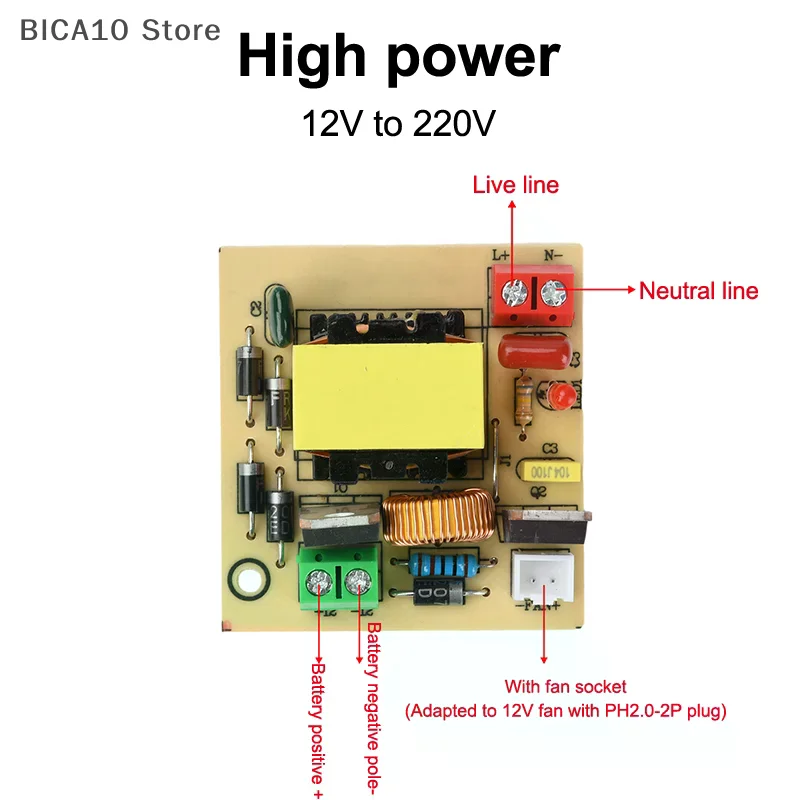 DC 12-16.8V To 220V Step UP Power Module High Power 100W Boost Inverter Modul Power Regulator Dual Channel Booster Module